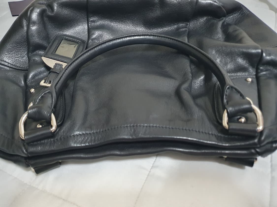 프라다(Prada) 소프트 카프 BN1628 블랙 토트백 상품이미지4