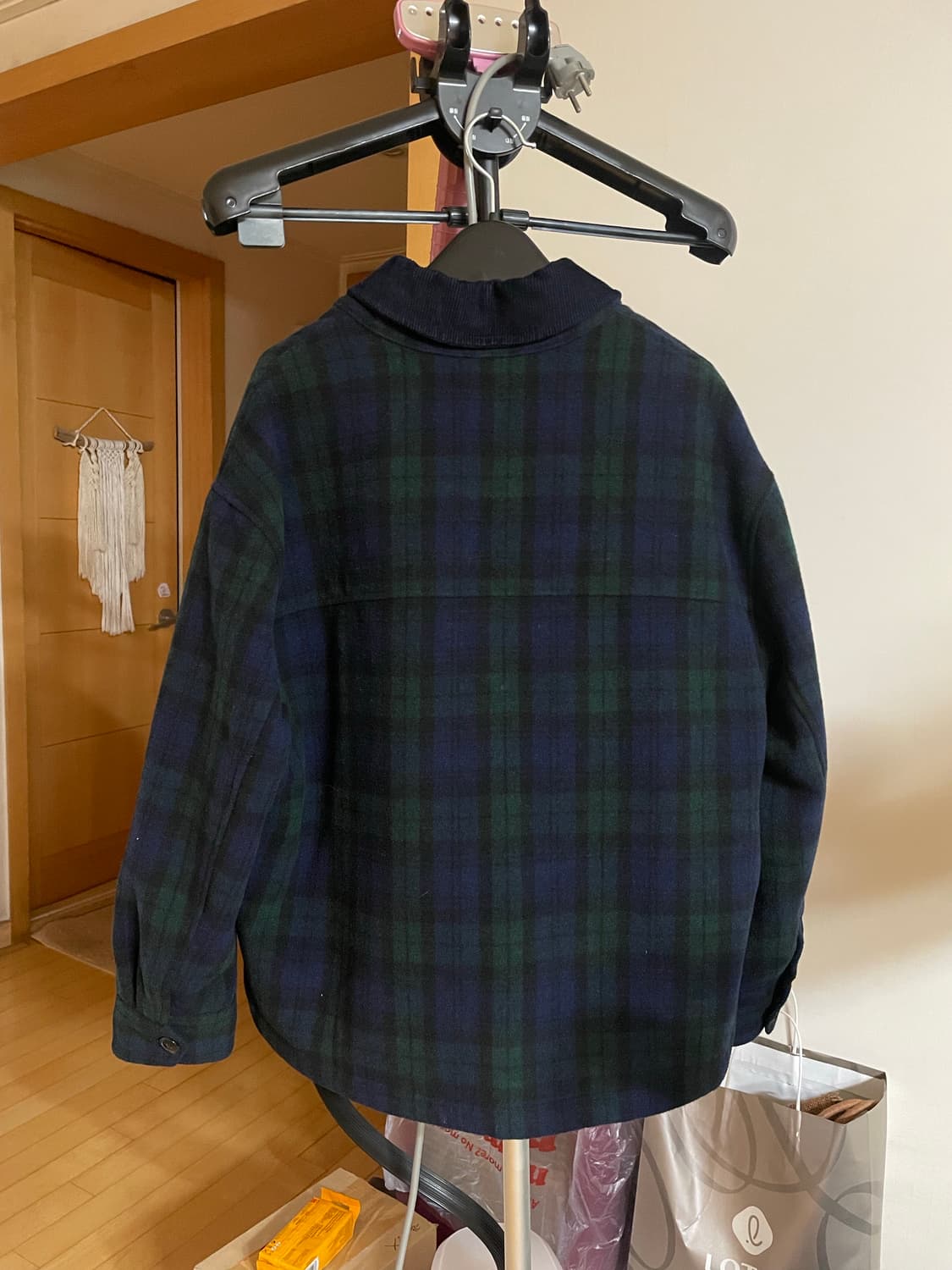 에디바우어 체크 워크 자켓 상품이미지4