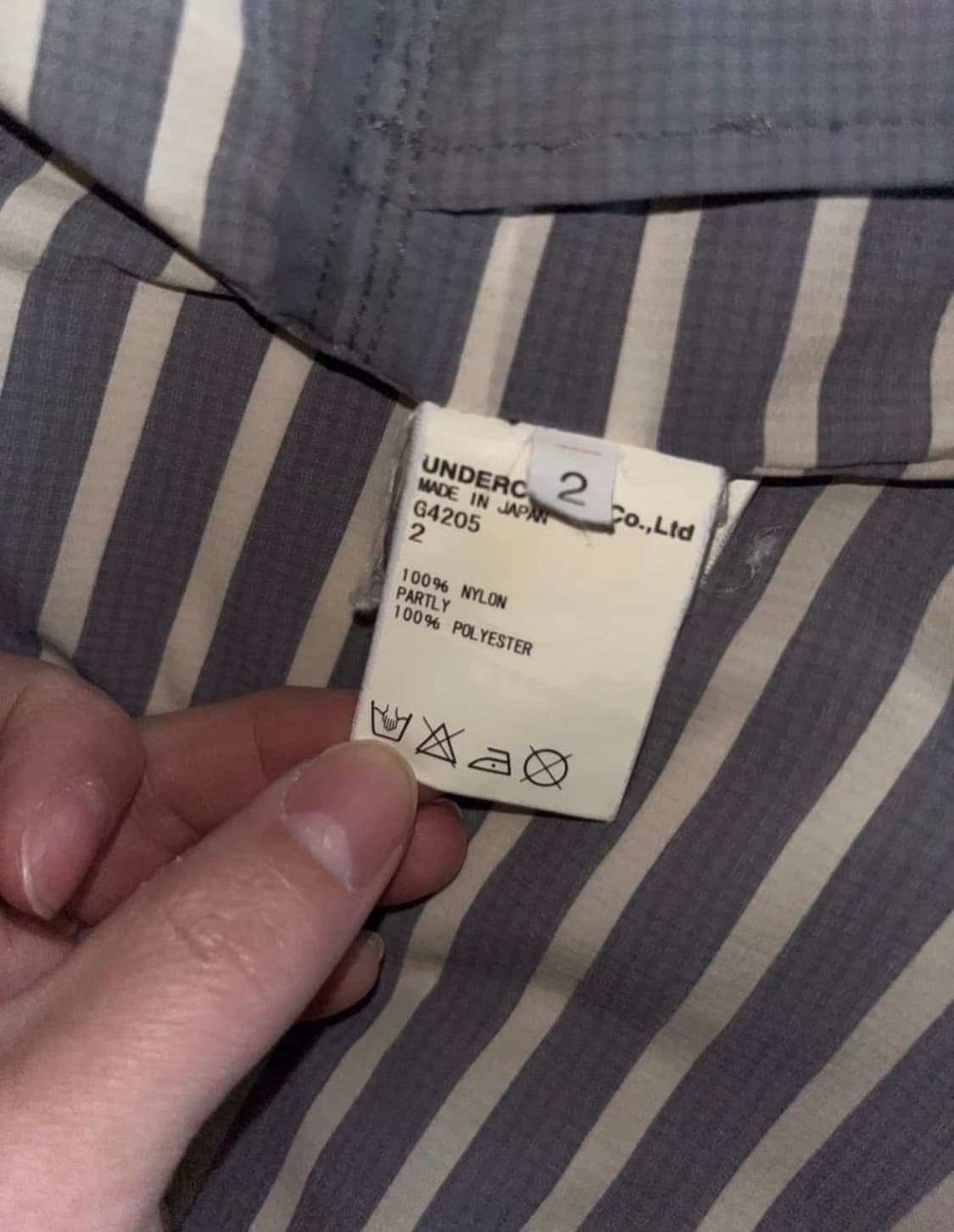 언더커버 언더맨 스트라이프 윈드브래이크 2사이즈 상품이미지3