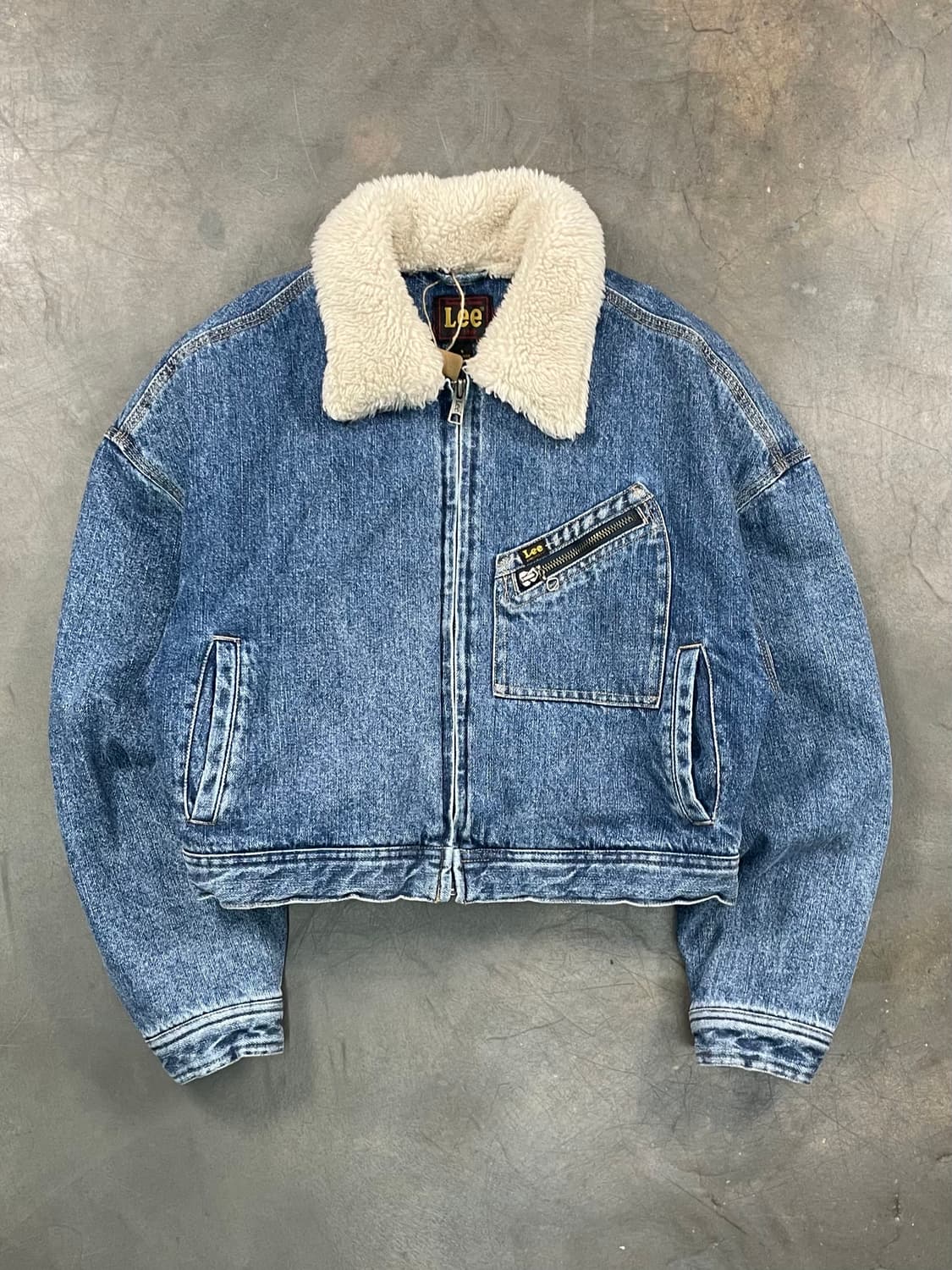 Lee 퍼 카라 크롭 데님 자켓 상품이미지1