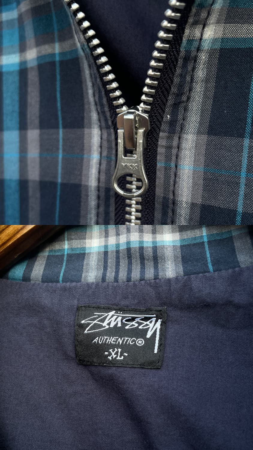 00s Stussy Check Harrington Jacket 상품이미지8
