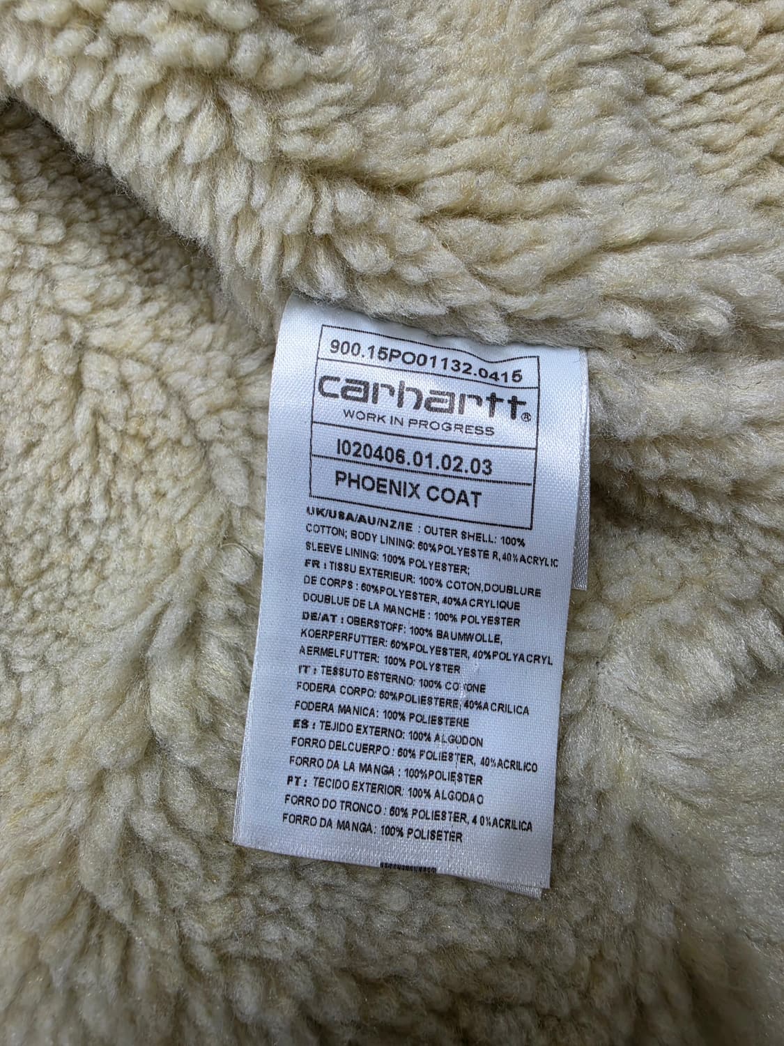 칼하트 WIP 쉐르파 피닉스 코트 데님자켓 청자켓 M 상품이미지9