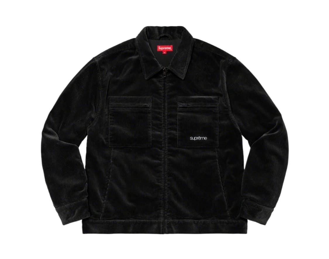 슈프림 코듀로이 집 자켓 블랙XL - 21FW 상품이미지1