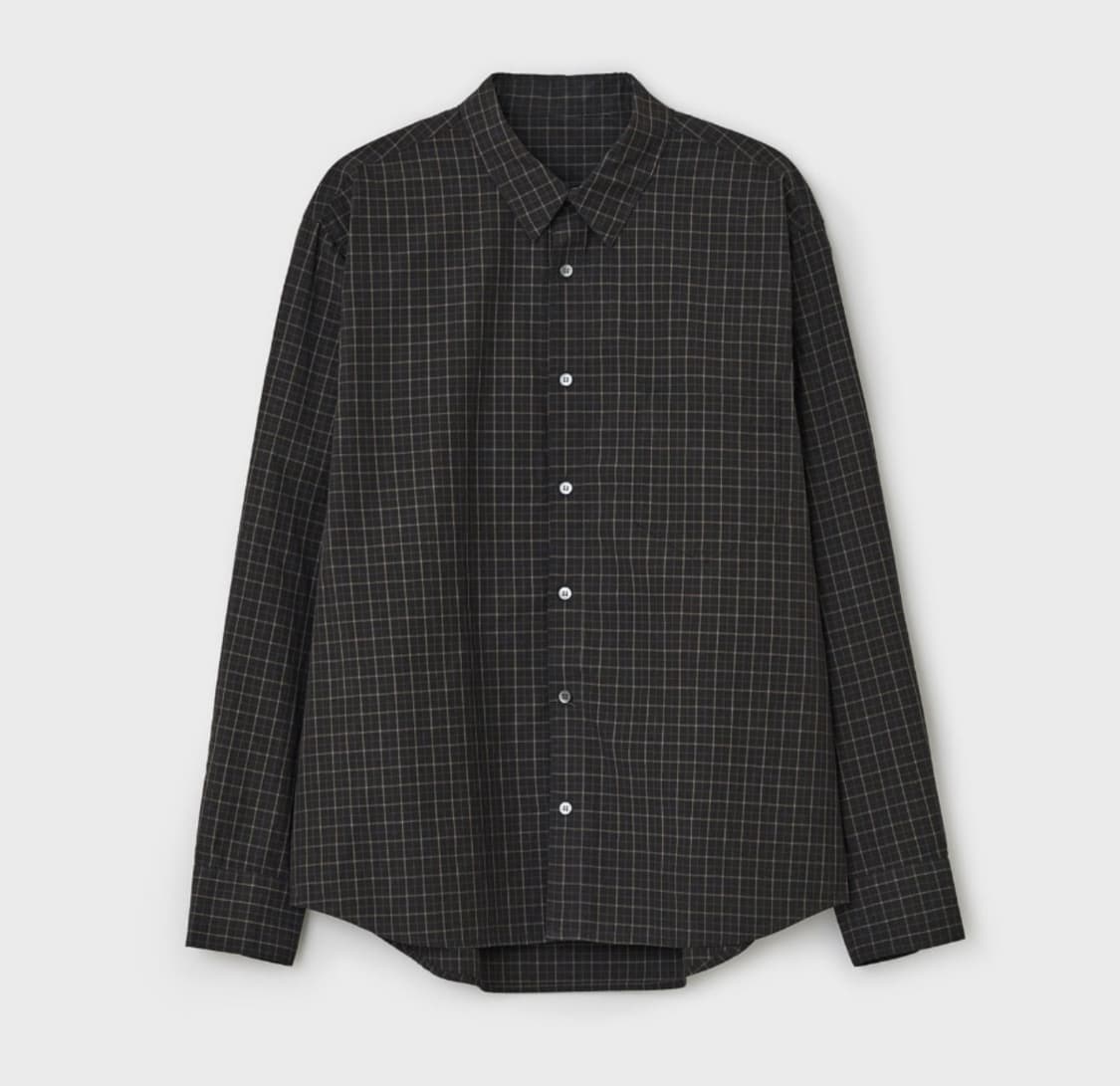 벨리에 치코 셔츠-블랙 윈도우페인 L(105) 상품이미지1