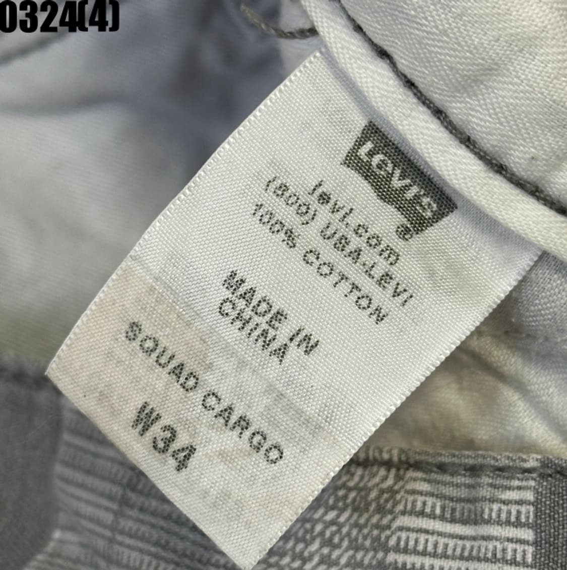 W34 리바이스 카고 반바지 회색 카모 패턴 0324(4) 상품이미지3