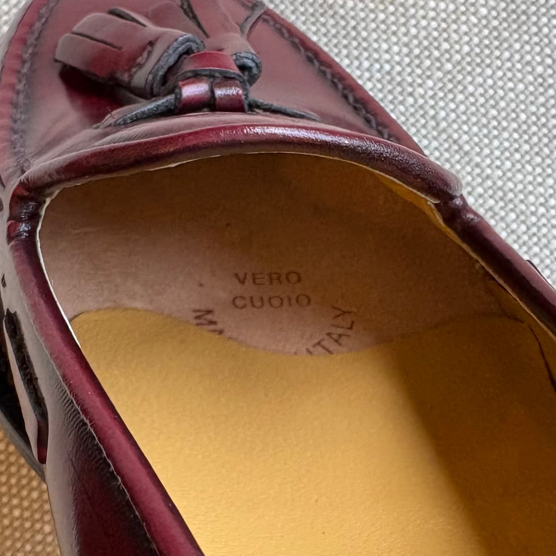 [36/230] LORENZO BANFI 33th 버건디 태슬 로퍼 상품이미지10