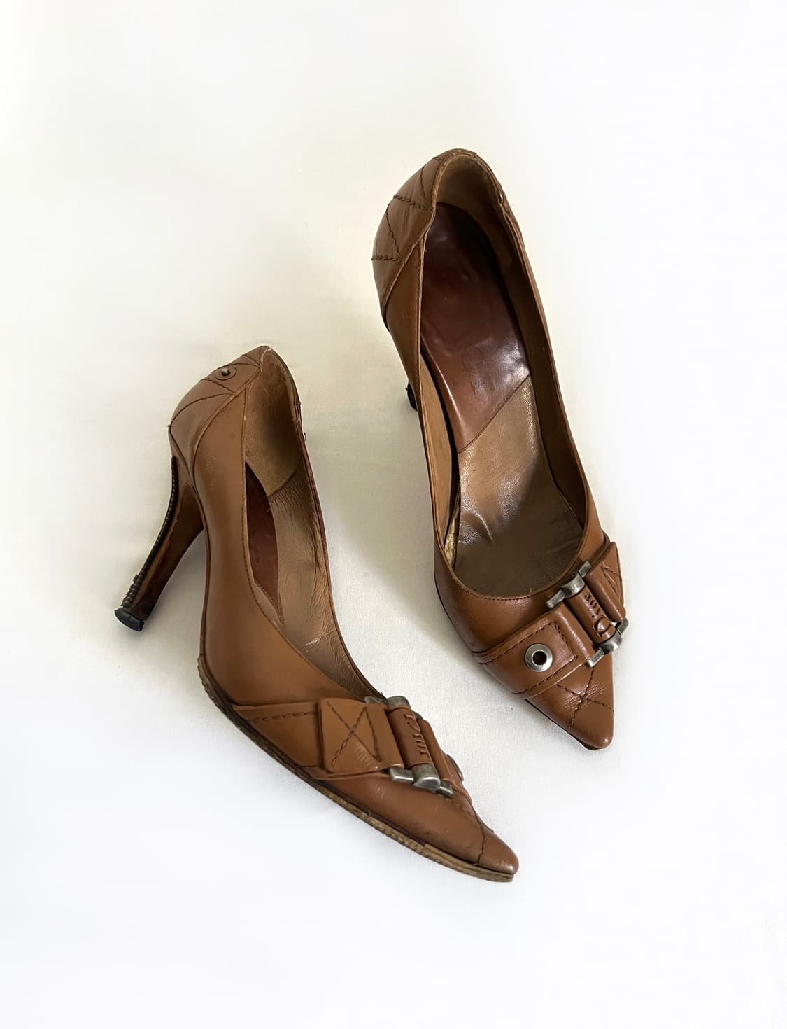 Dior 00s 디올 빈티지 버클 힐 상품이미지5