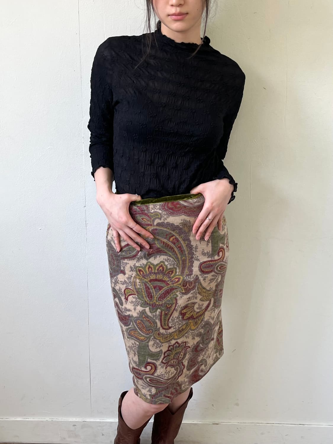 FUN 플라워 시스루 탑 상품이미지3