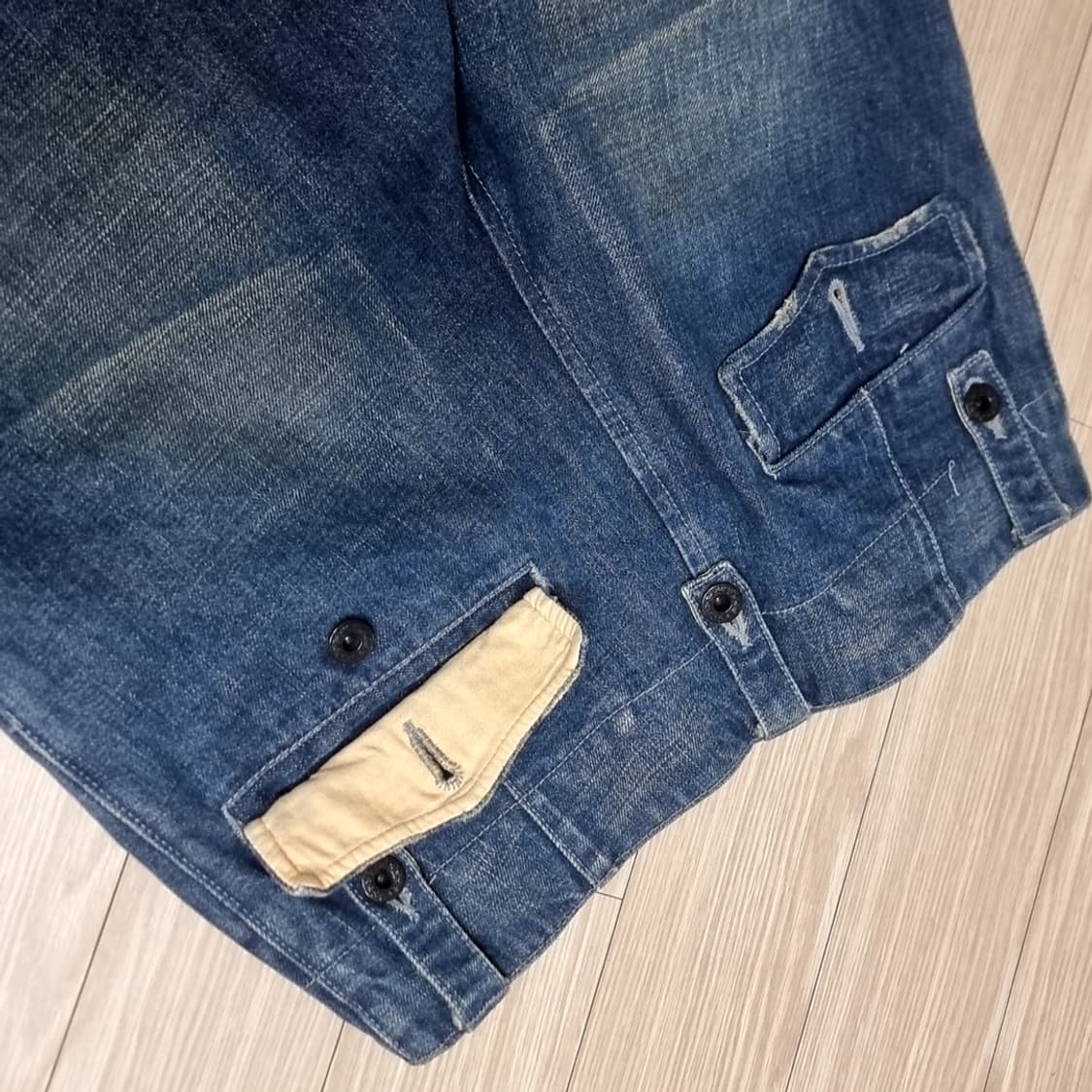 japan 빔즈 데님 워싱 미해군카고 바지(실측) 상품이미지2