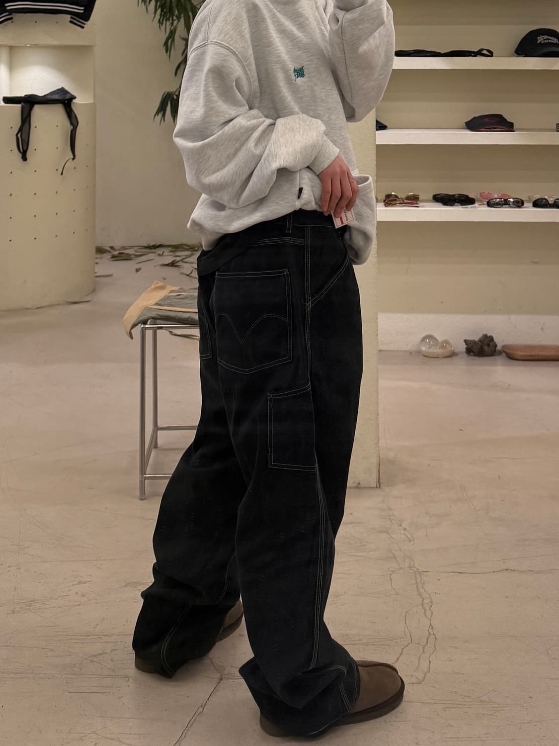 리바이스 블랙 카고 데님 팬츠 U450 상품이미지2