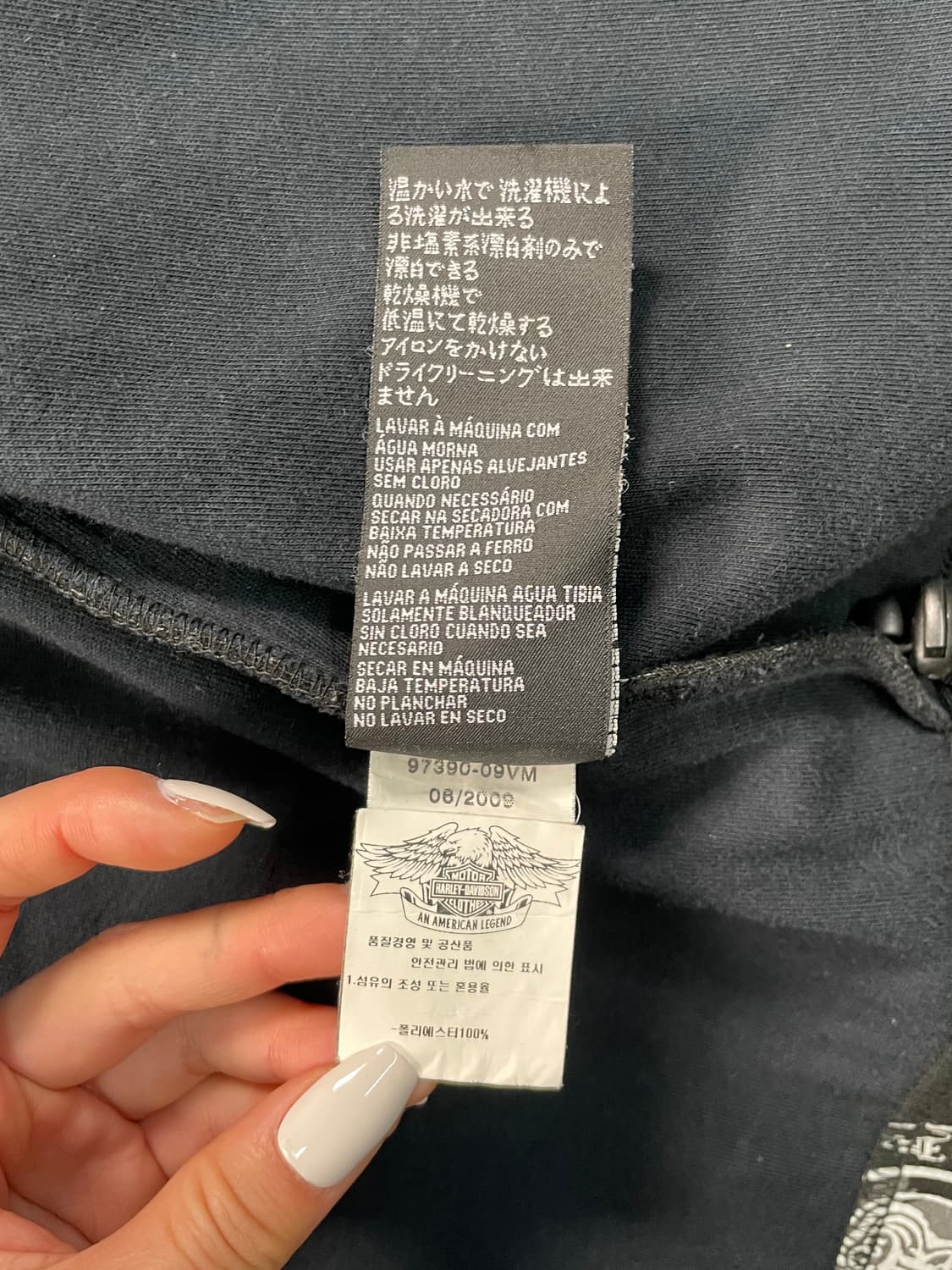 할리 데이비슨 올 오버 프린팅 스웻후드집업 상품이미지9