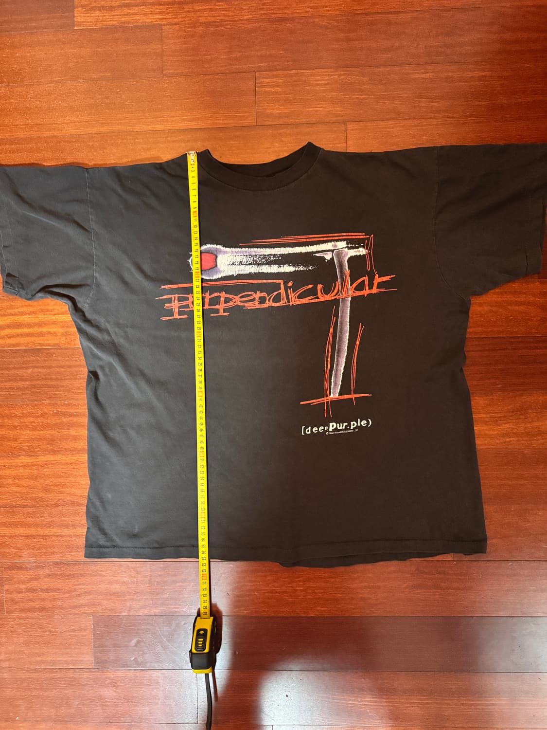 [XL] 96 딥퍼플 Purpendicular Tour 빈티지 밴드티 상품이미지6