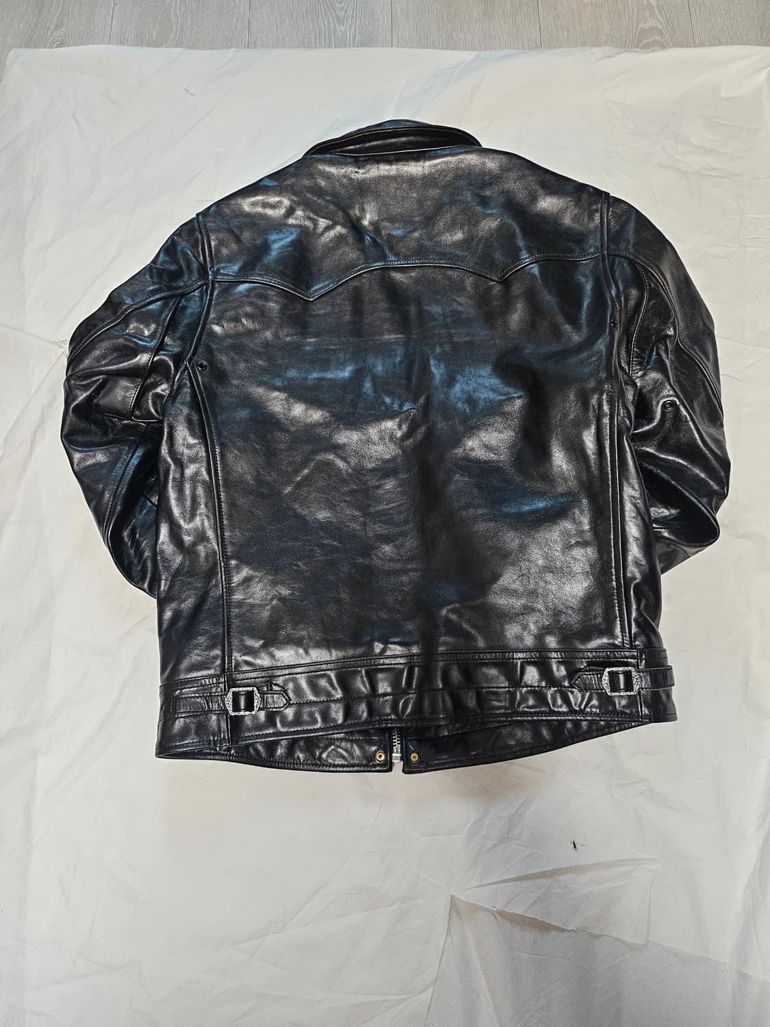 CIDU Leather 말가죽 추정 라이더자켓 XL 상품이미지2