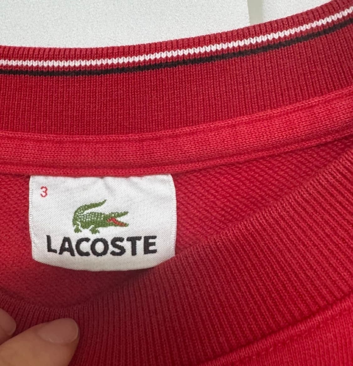 라코스테 레드 맨투맨 상품이미지8