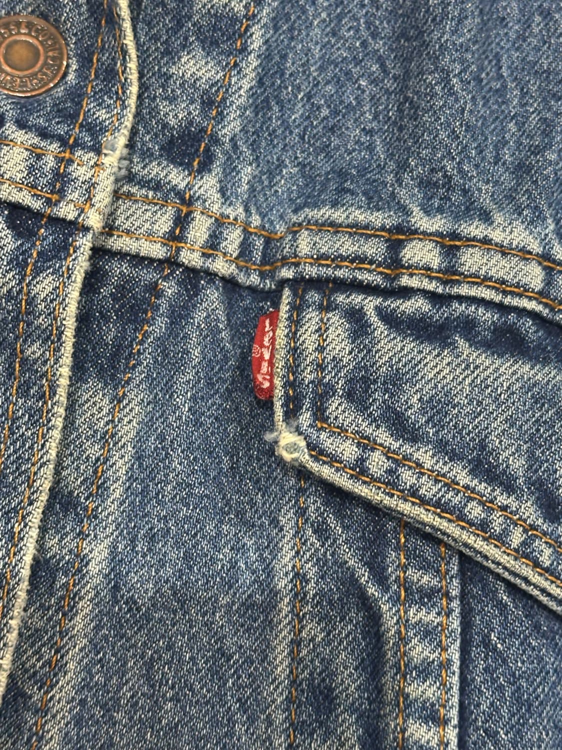 90s made in usa 리바이스 데님 트러커 자켓 상품이미지4