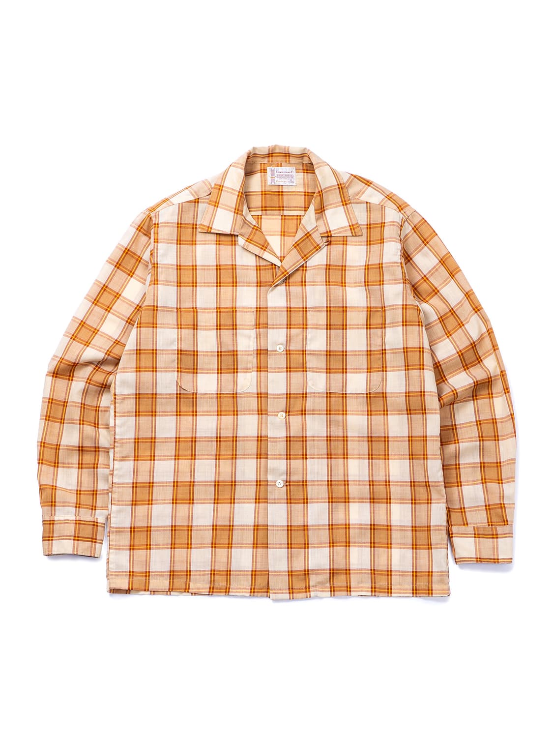 60s Towncraft Loop Collar Check Shirt 상품이미지1