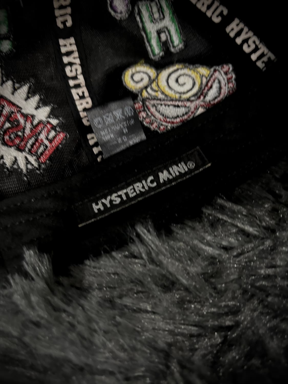 Hysteric Glamour mini 아메리칸 코믹스 레터링 블랙 캡  상품이미지4