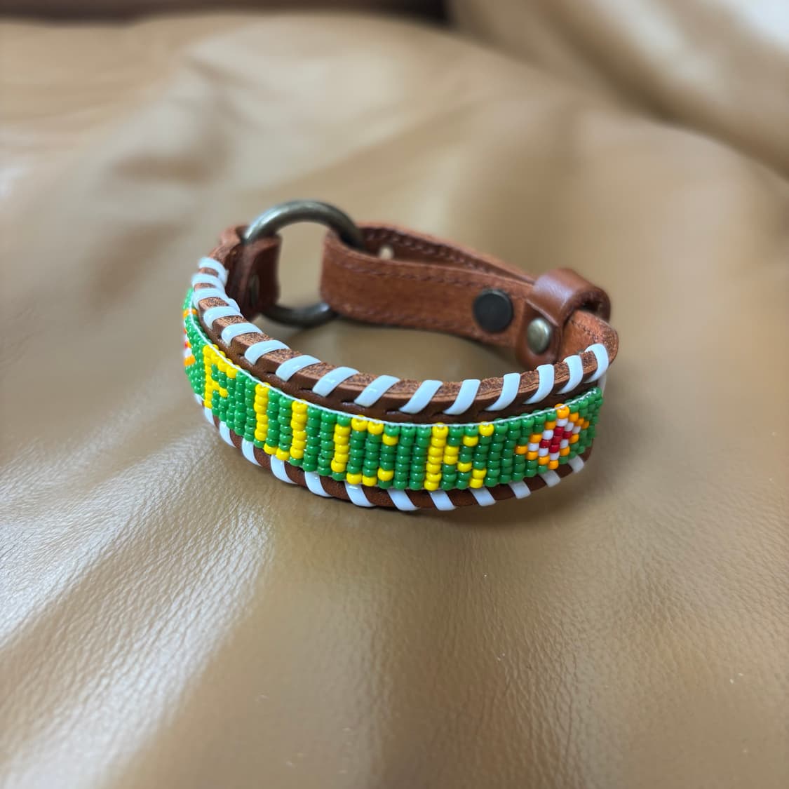 히스테릭글래머 팔찌 퍽 비즈 레더 상품이미지2