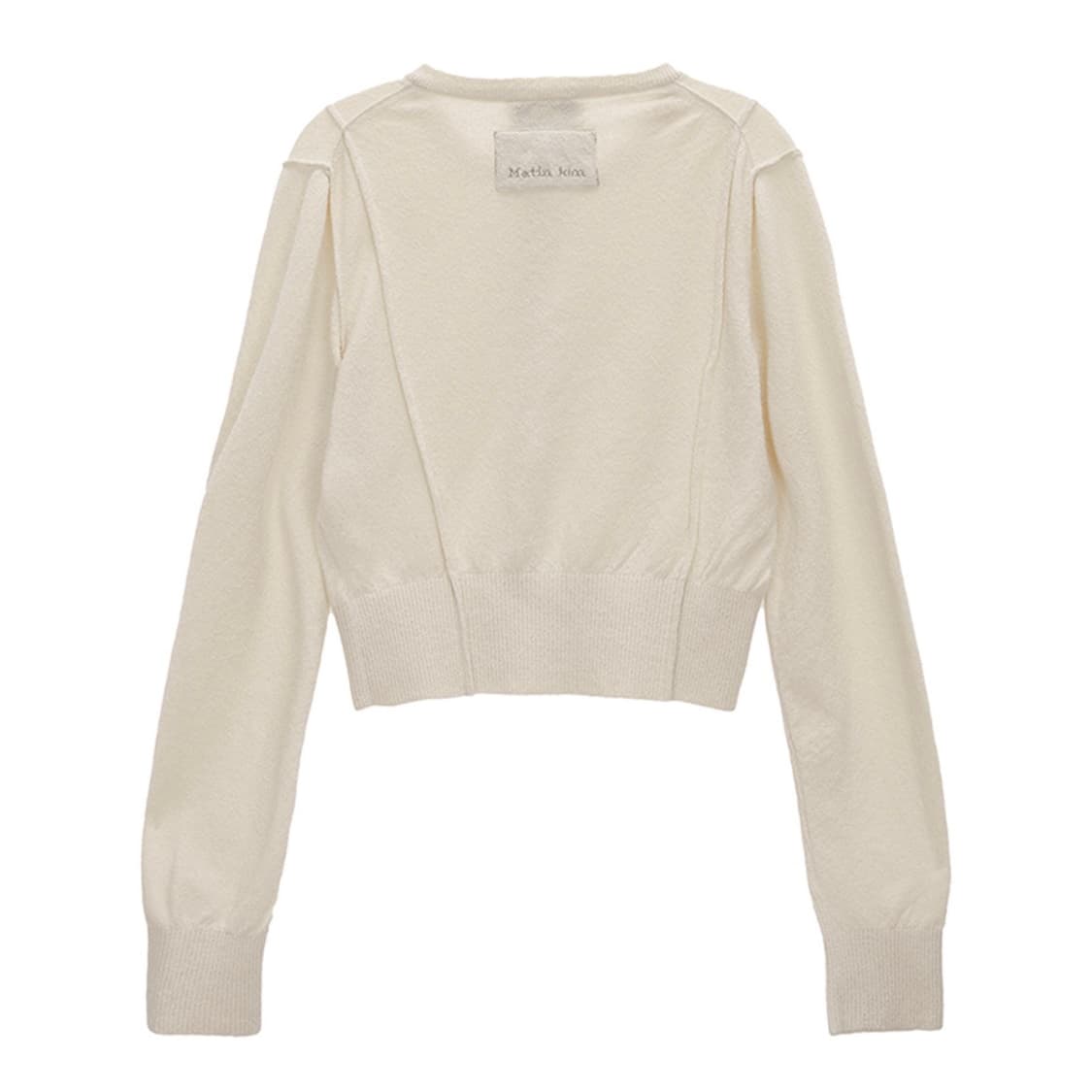 PINTUCK POINT KNIT CARDIGAN IN IVORY 상품이미지2