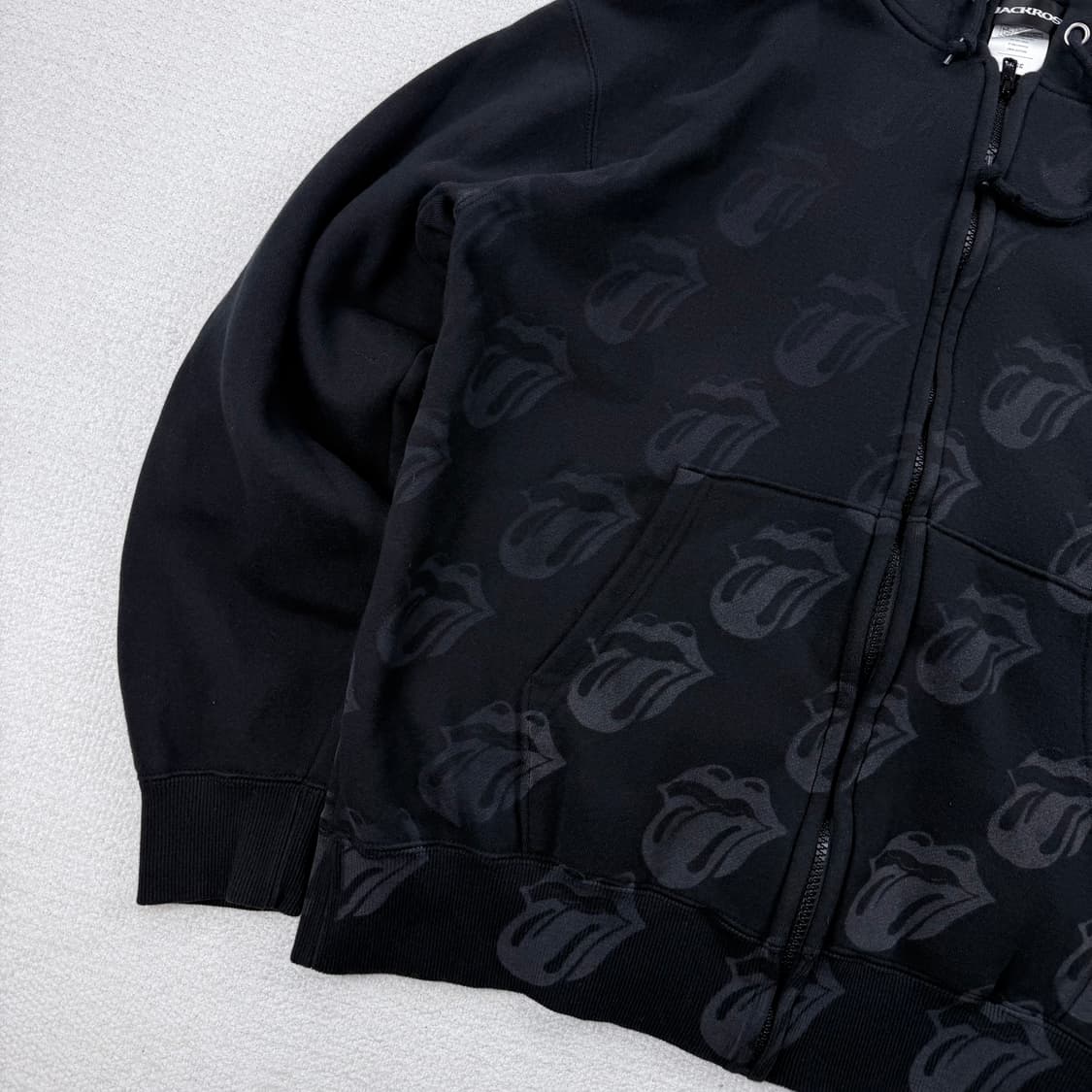 Jackrose x rolling stones 라인스톤&그래픽 후드집업 상품이미지4