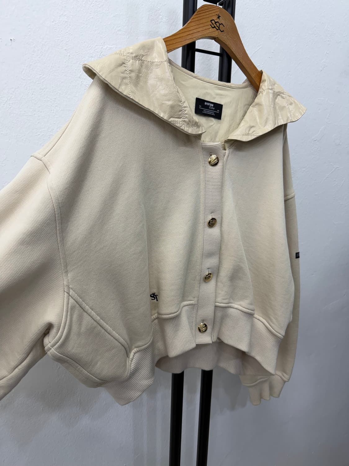 정품) SYSTEM 시스템 한섬 22ss 오버핏 아이보리 가디건 자켓 8 상품이미지2