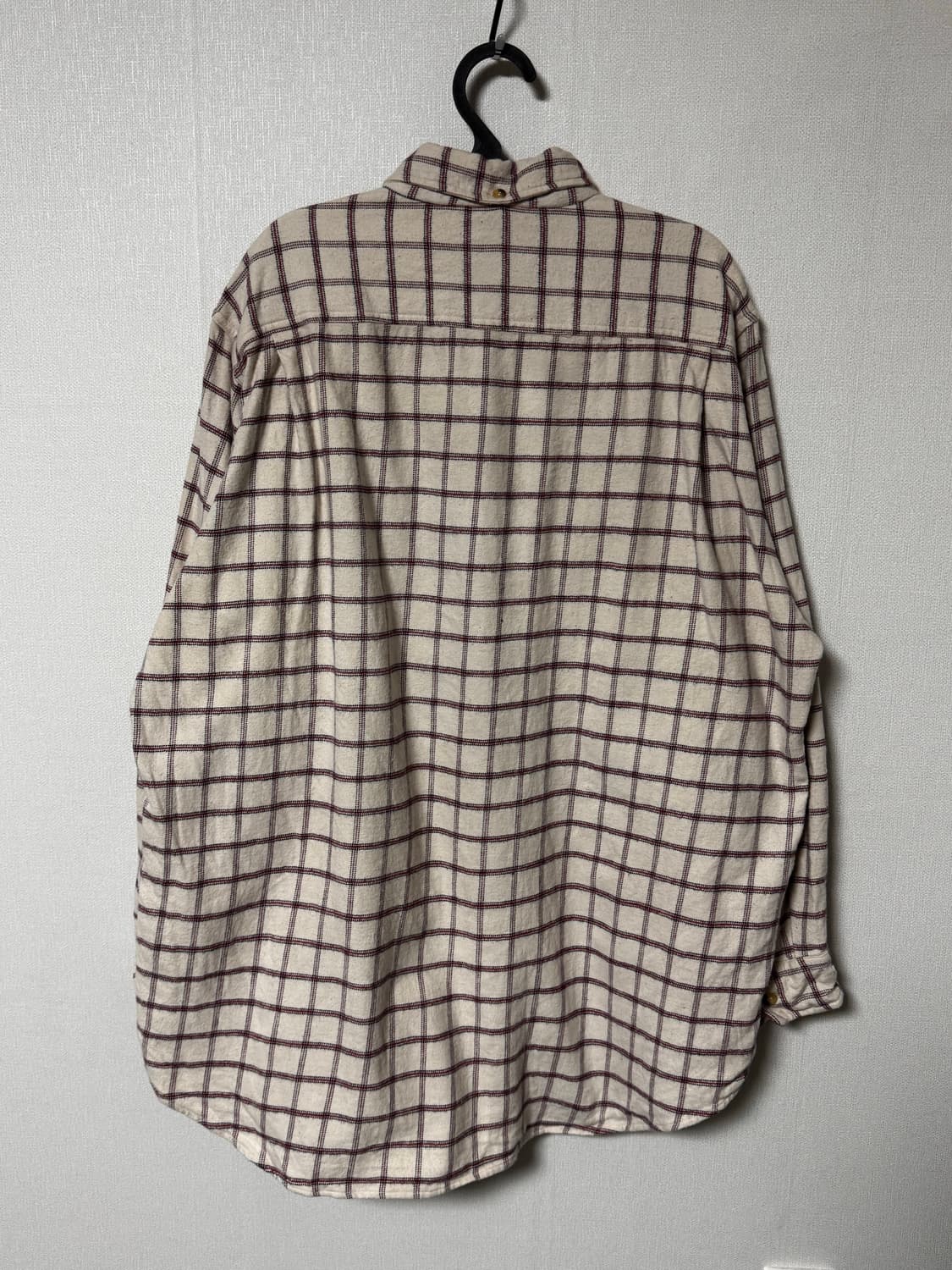 잔스포츠 그린탭 타탄 아이보리 체크셔츠 상품이미지3