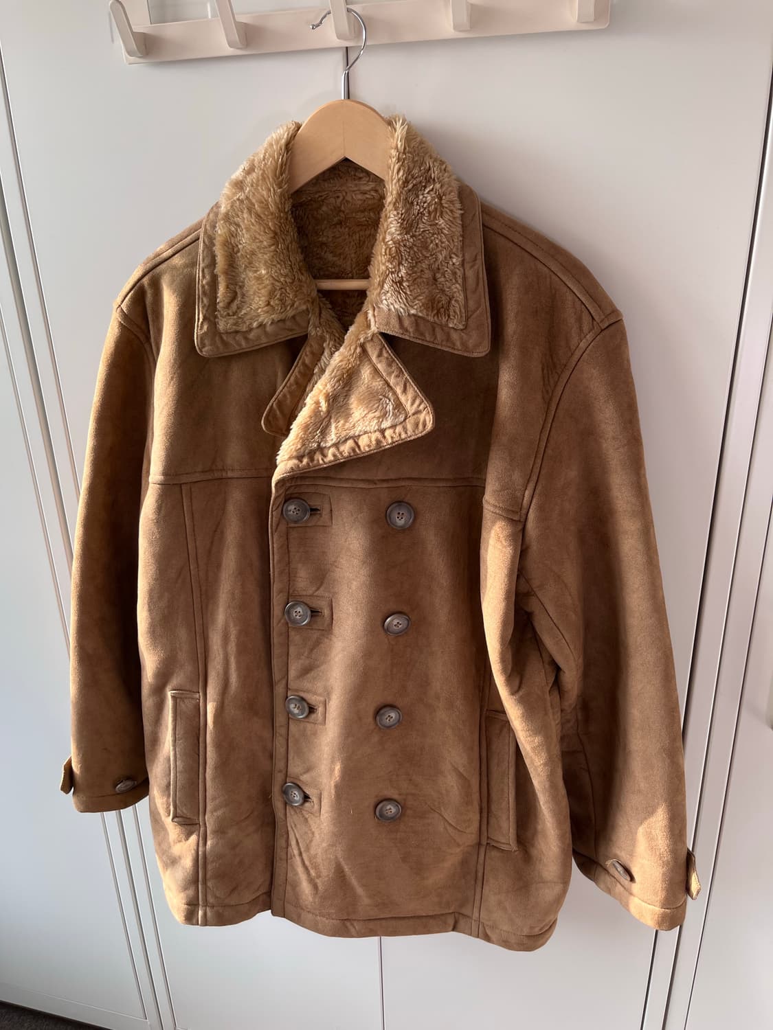 빈티지 스웨이드 무스탕 퍼코트 상품이미지8