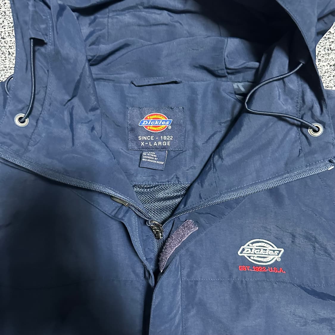 (XL) 디키즈 네이비 후드 바람막이 자켓 상품이미지2