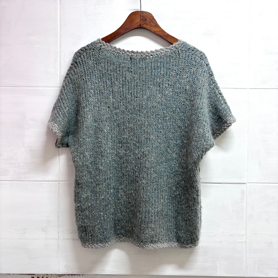 Belta attrice 모헤어 모리걸 울 반팔 니트 탑 상품이미지5