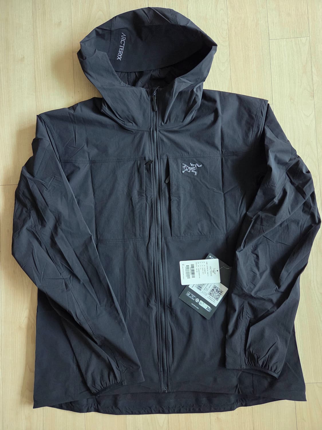 아크테릭스 감마 라이트웨이트 후디 맨 블랙 L 새상품 상품이미지1