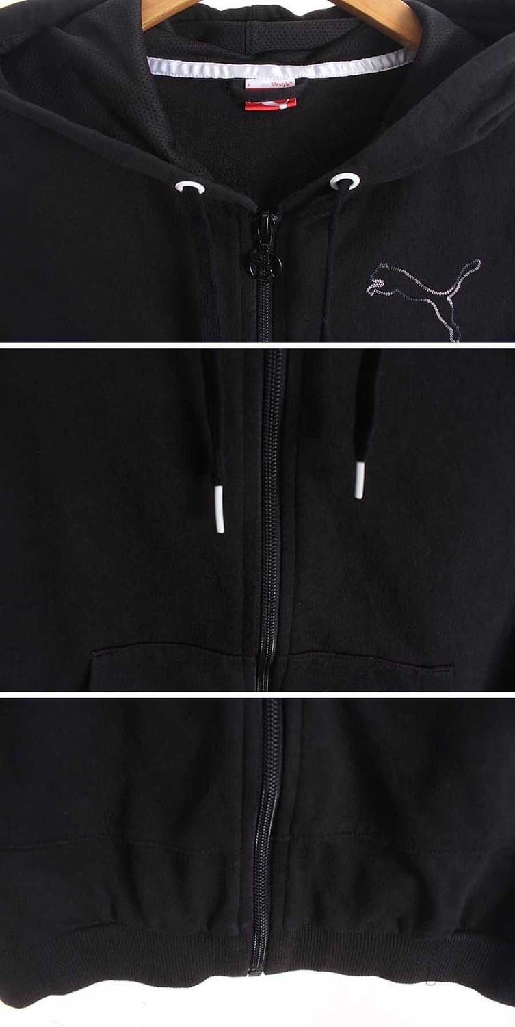 빈티지 퓨마 푸마 puma 반소매 반팔 후드집업 상품이미지2