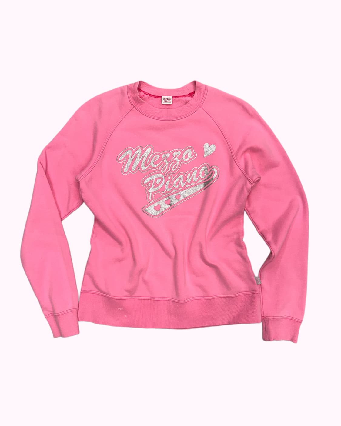 pink glitter logo printing sweatshirt 상품이미지1