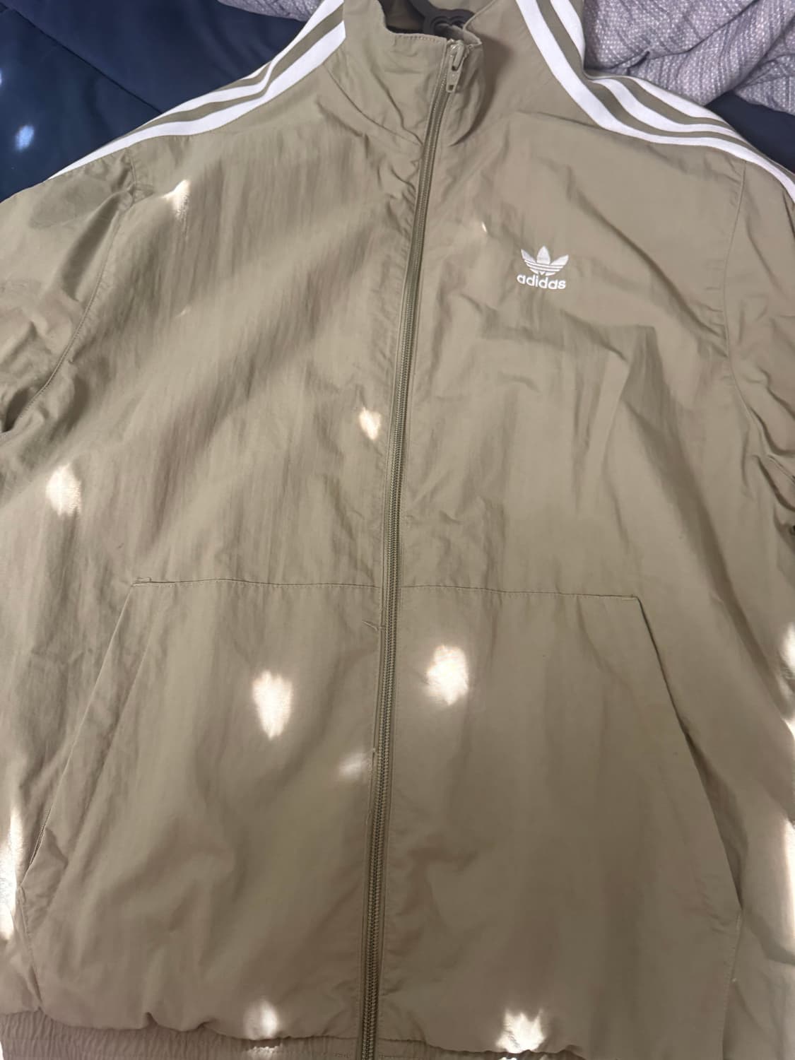 아디다스 카키 져지 락업 트랙탑 상품이미지1