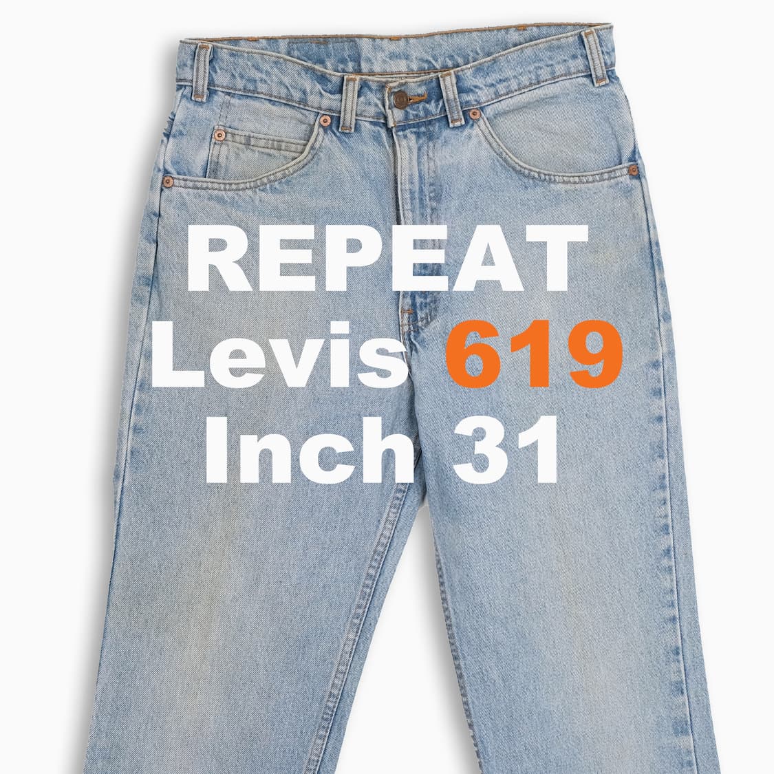 리바이스 619 오렌지탭 연청 90s 31인치 OR6193202 상품이미지1