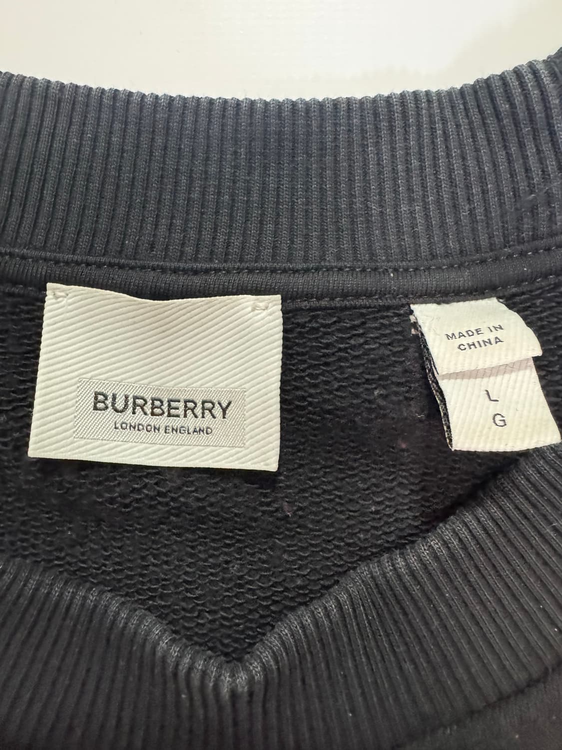 버버리 맨투맨(L사이즈) 상품이미지4