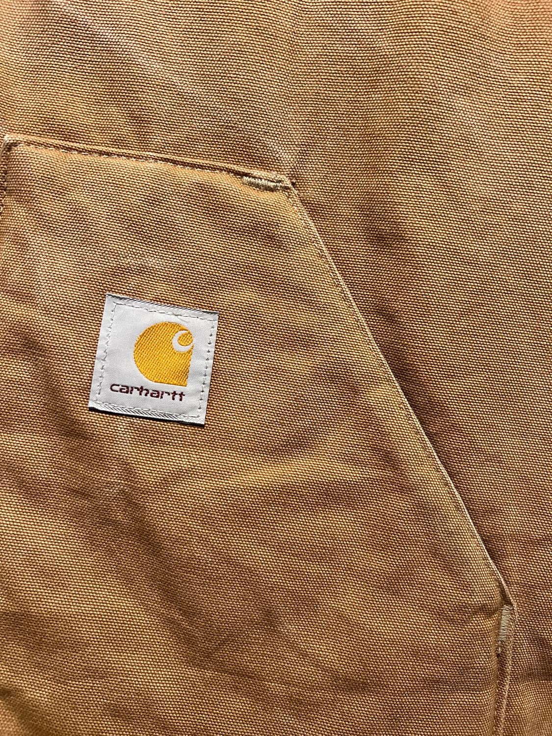 [XL]칼하트 USA 빈티지 워싱 브라운 워크 베스트 상품이미지3