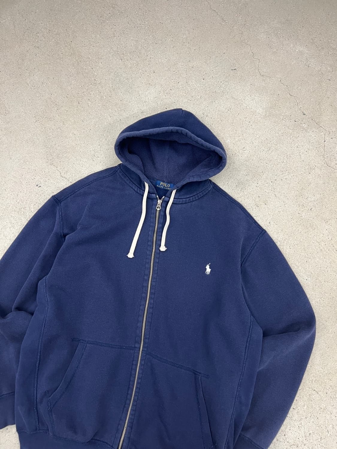 폴로 랄프로렌 네이비 써멀 후드집업  상품이미지5