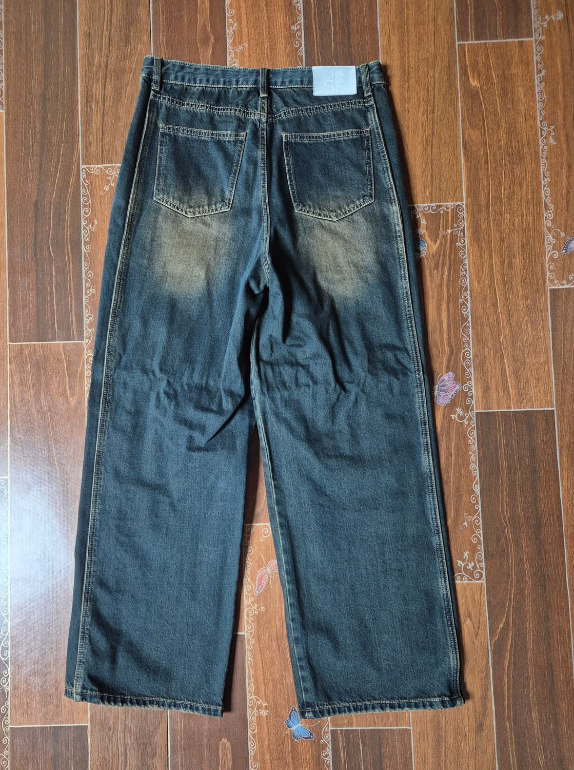 [M]DNSR 사이드 와이어 데님 그린 상품이미지2