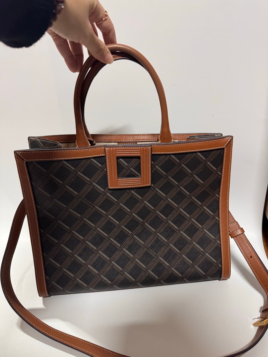 루즈앤라운지 누오보 체크 토트백 상품이미지1