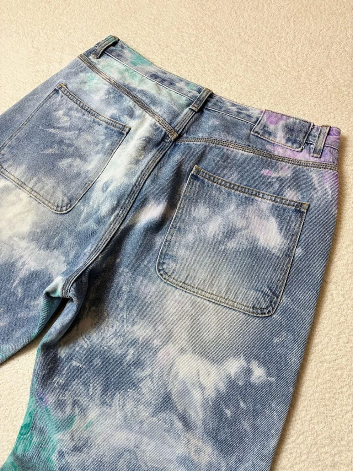 벌스데이수트 22ss 타이다이 데님 팬츠 PN6634 상품이미지6