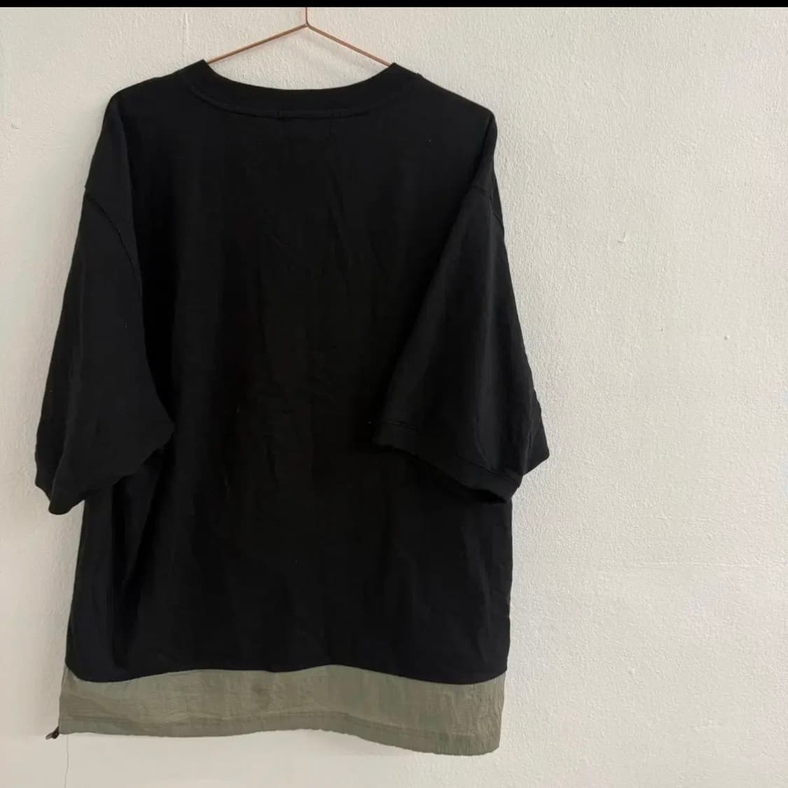 비슬로우 orgnls 투톤 나일론 하프 티셔츠 (L) 상품이미지3