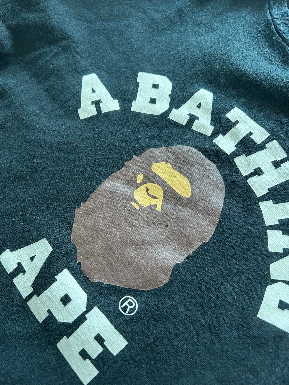 베이프 컬리지 롱슬리브 블랙  2XL 상품이미지2