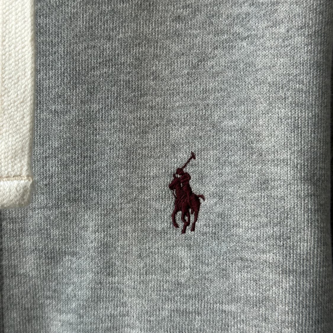 폴로 랄프로렌 기모 후드 집업 라이트 그레이 XL 상품이미지6