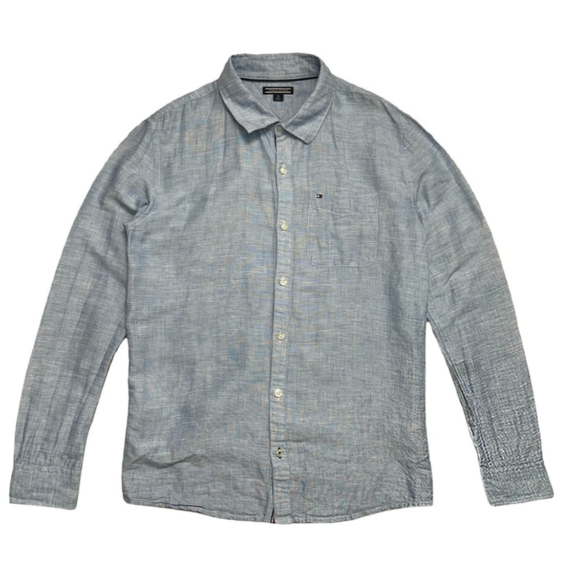 TOMMY HILFIGER 린넨 블렌더 셔츠 블루 16 상품이미지1