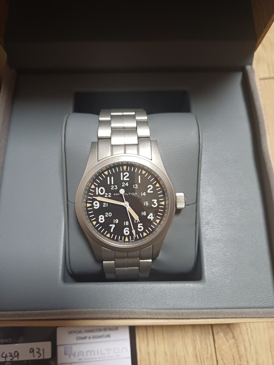 해밀턴 카키필드 메카니컬 38 상품이미지2
