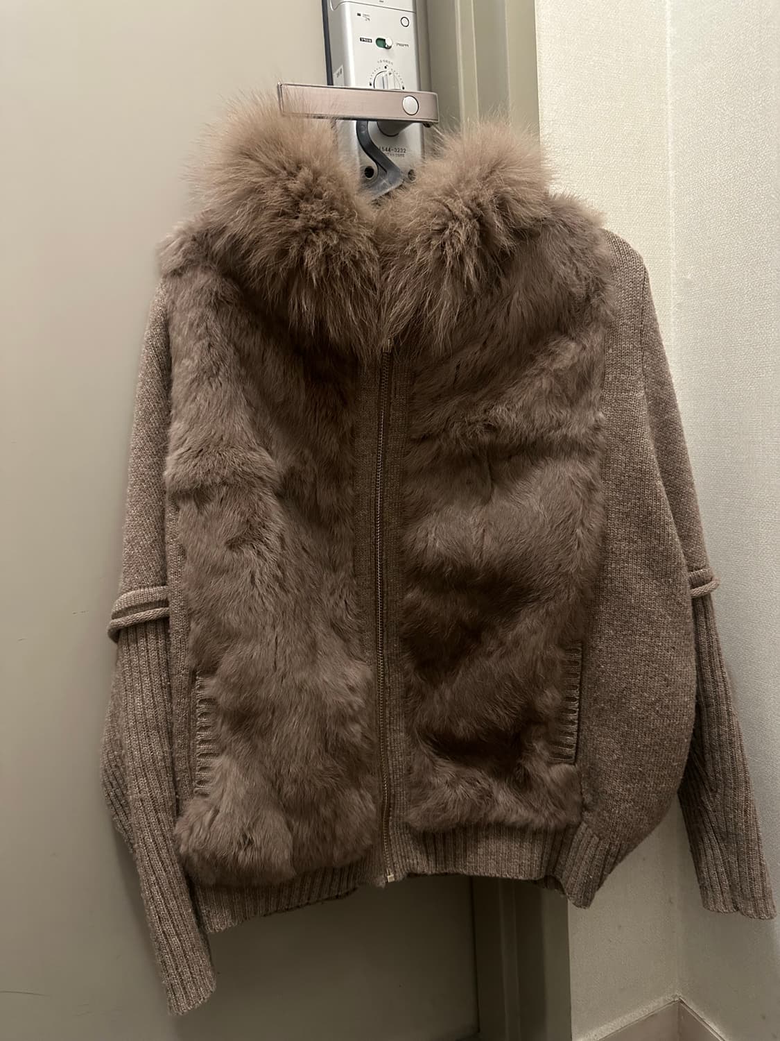 래빗퍼 집업 rabbit fur zip-up 상품이미지6