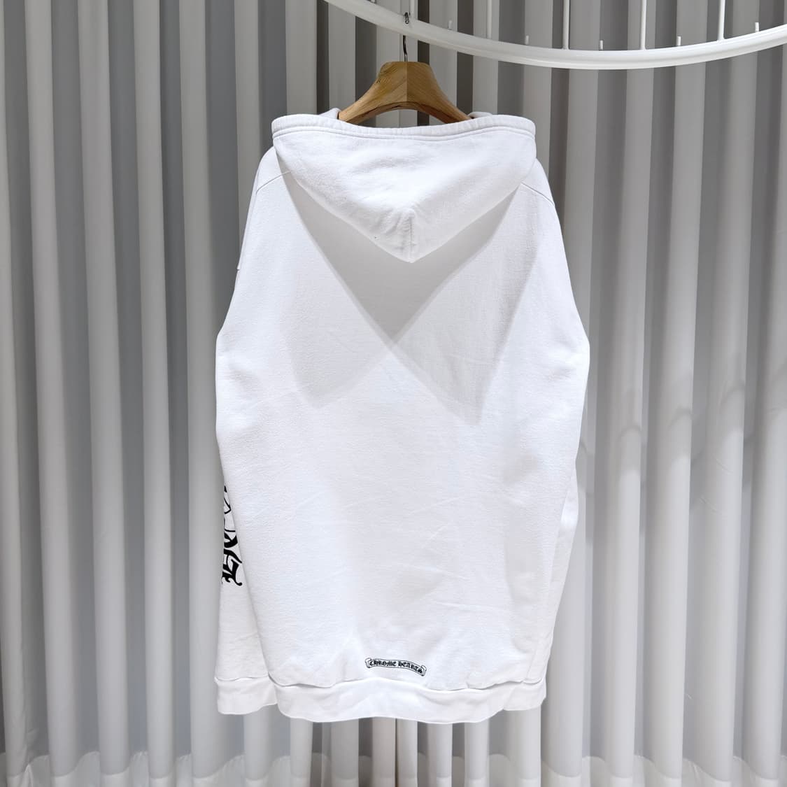 (A+/XXL) / 크롬하츠 버티컬 로고 플리스 집업 후드 화이트 상품이미지2