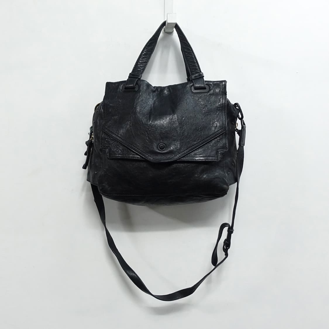 MORGAN 모르간 뉴질랜드 렘레더 양가죽 아티잔 숄더 크로스백 상품이미지3