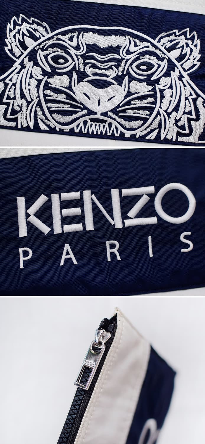 겐조 (KENZO) 컬러블럭 타이거 레터링 양면 로고 클러치백 상품이미지8