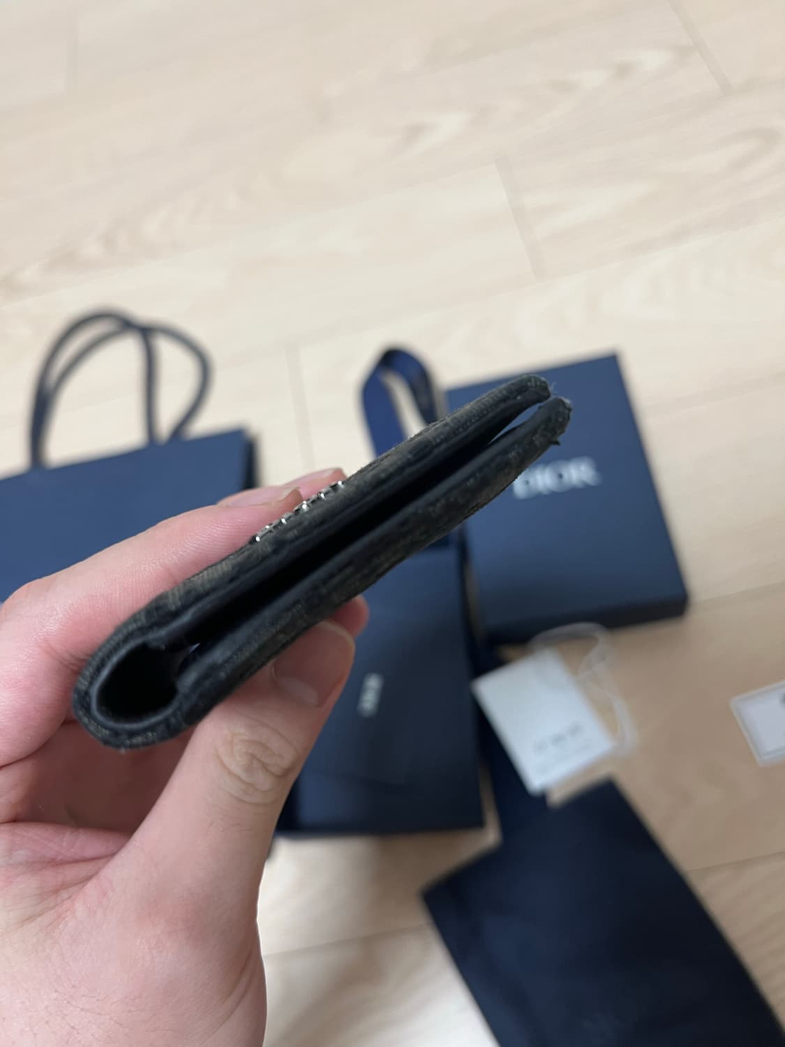 디올 오블리크 오거나이저 블랙 상품이미지5